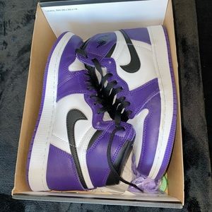 Jordan 1 Court Purple